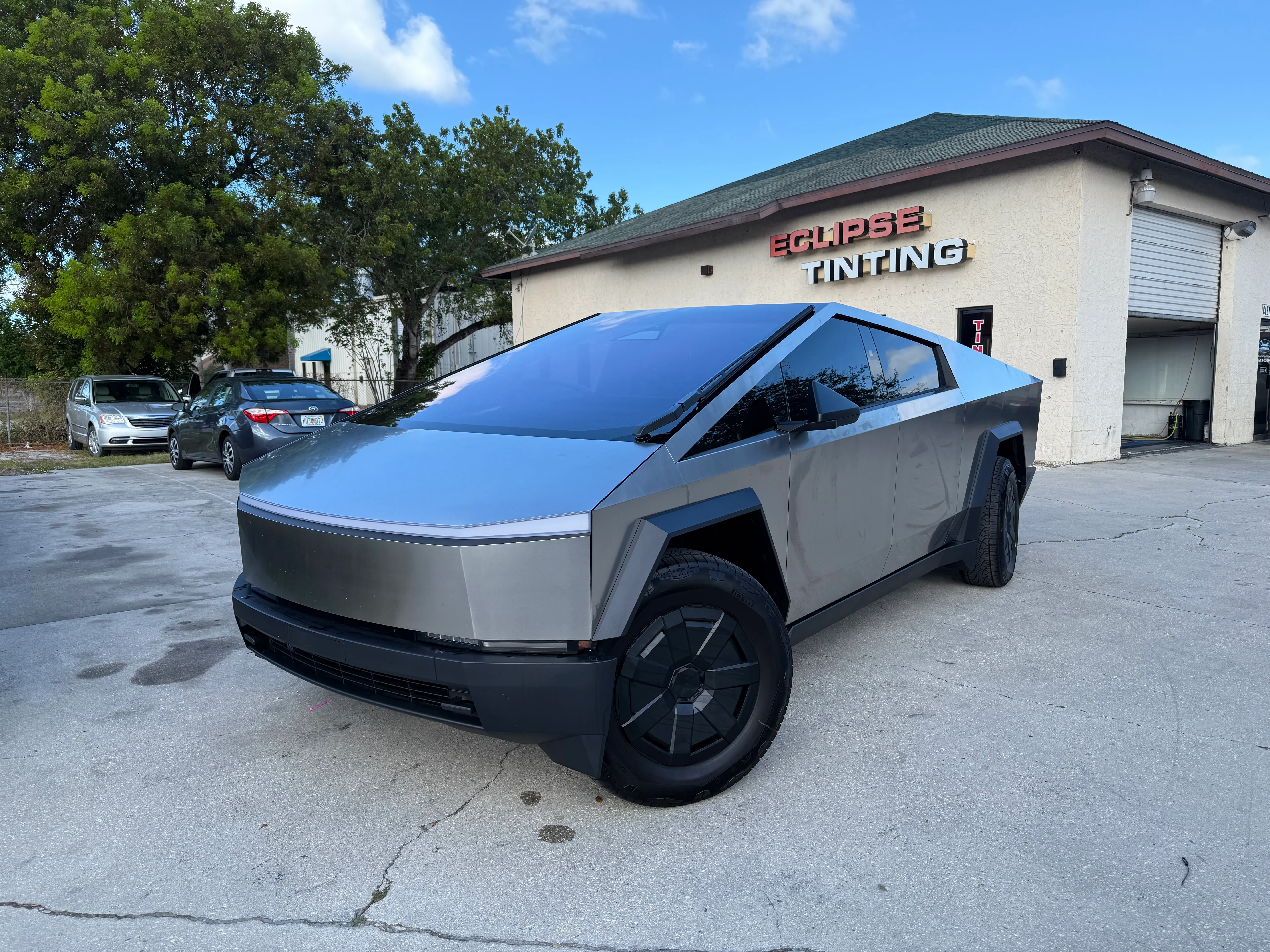 Tesla tinted by Eclipse Window Tinting in Naples, FL