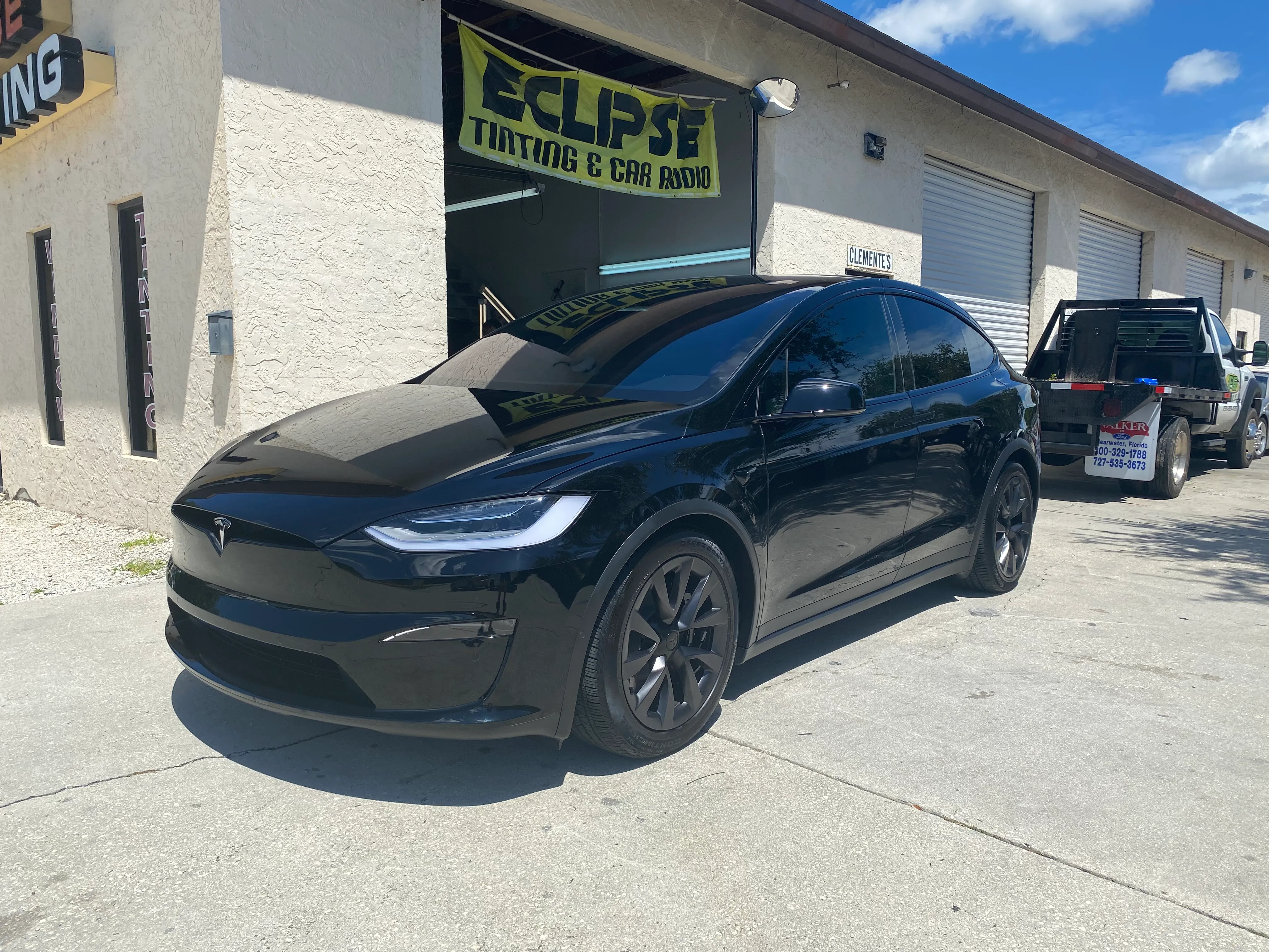 Tesla tinted by Eclipse Window Tinting in Naples, FL