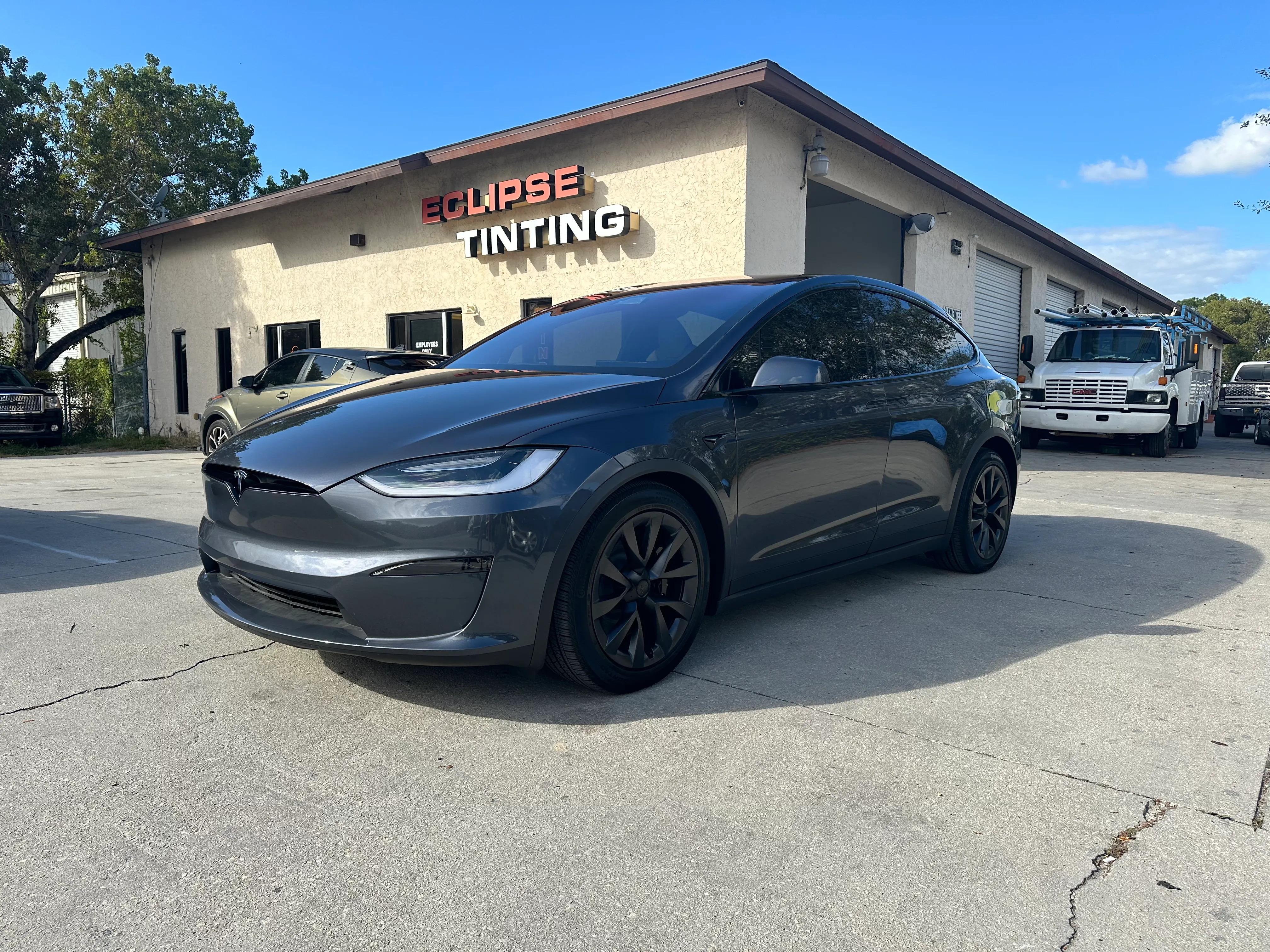 Tesla tinted by Eclipse Window Tinting in Naples, FL