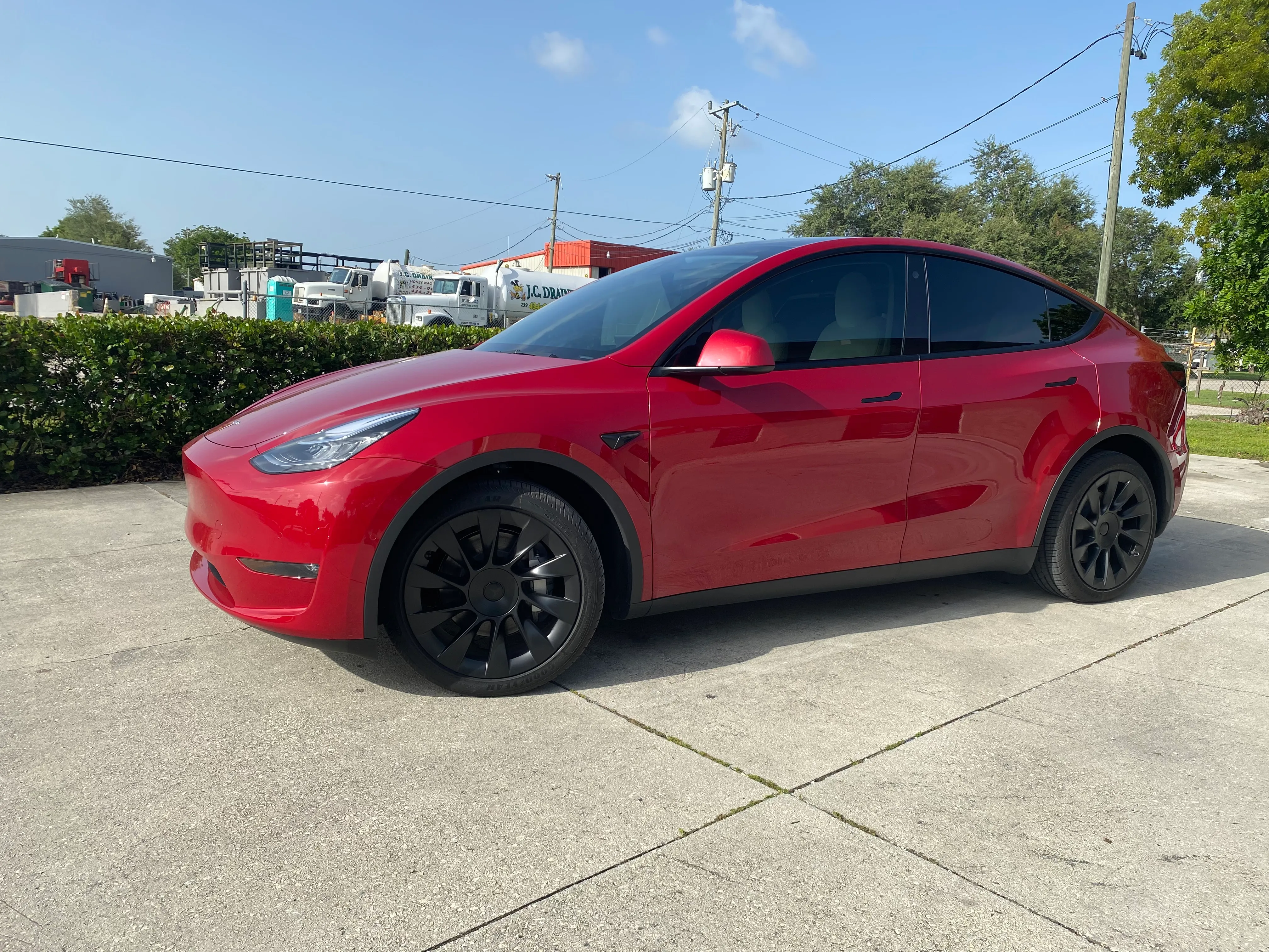 Tesla tinted by Eclipse Window Tinting in Naples, FL
