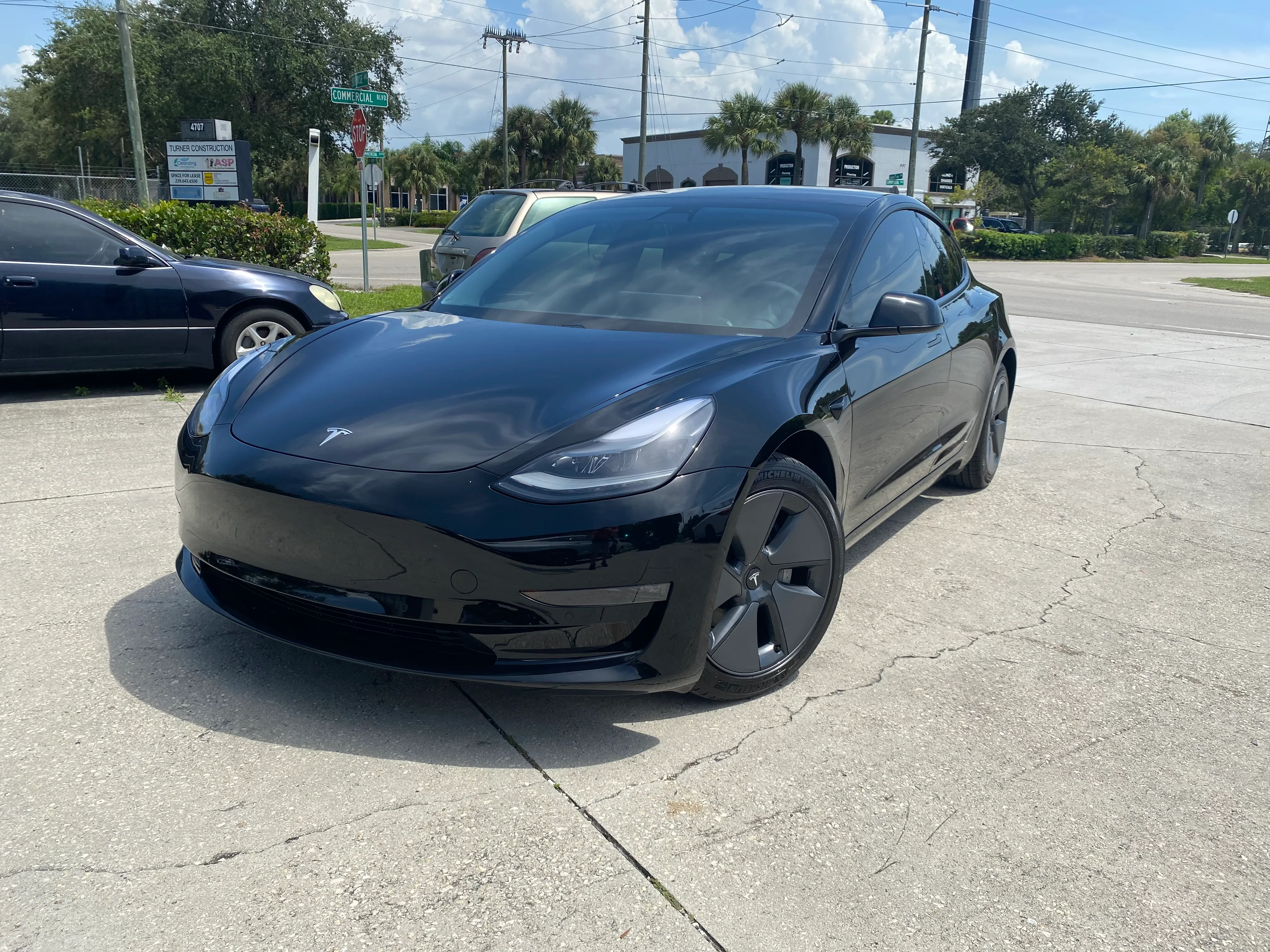 Tesla tinted by Eclipse Window Tinting in Naples, FL