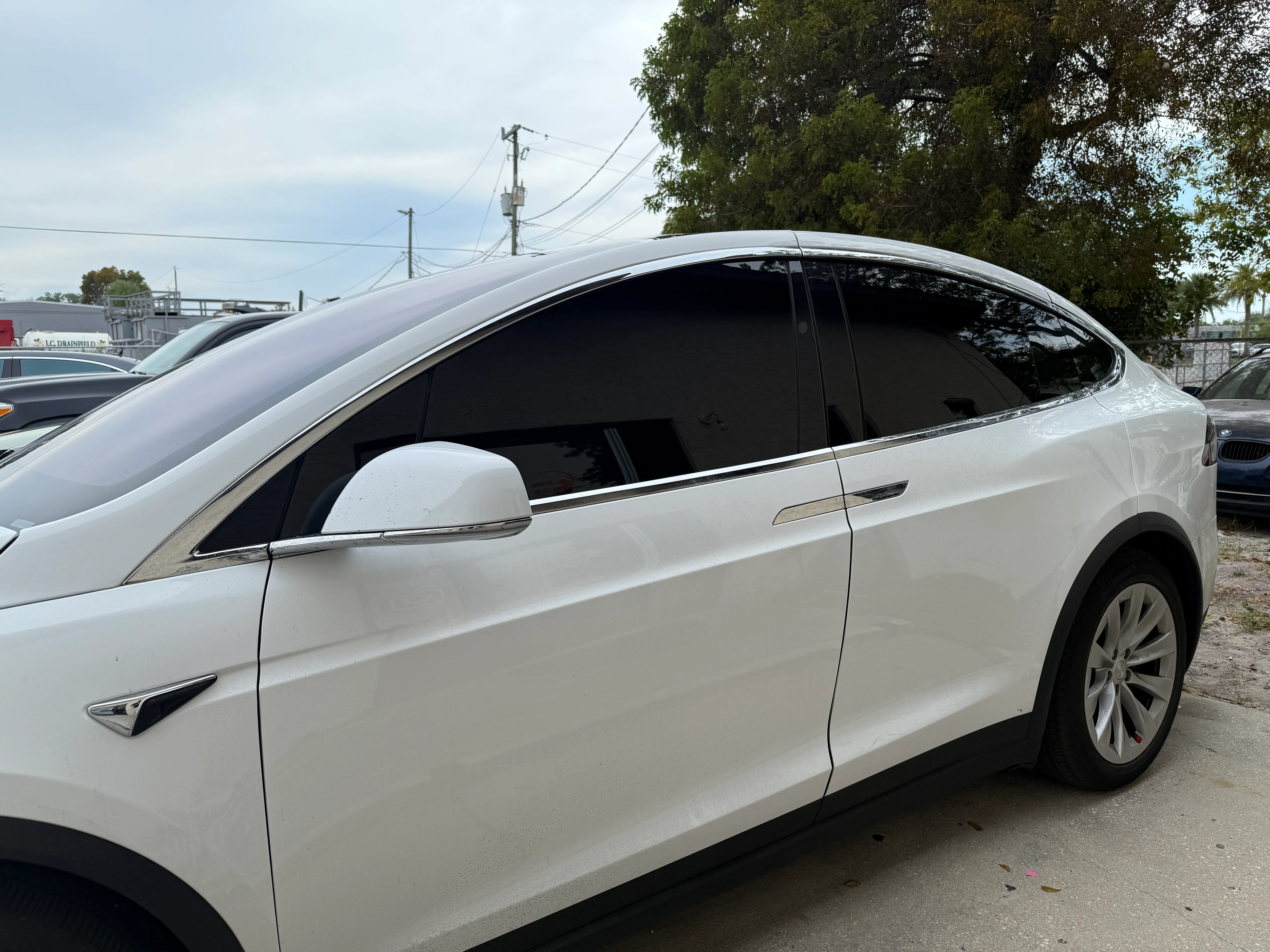 Tesla tinted by Eclipse Window Tinting in Naples, FL